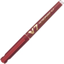 Stylos à bille roulante rechargeable Hi-Tecpoint 0,7 mm rouge