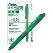 Stylos à bille roulante EnerGel® X 0,7 mm. Boîte de 12 vert