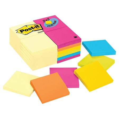 Feuillets autoadhésifs valeur Post-it®