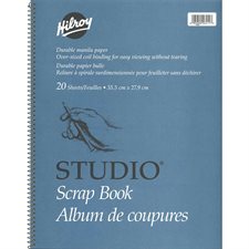 Album de coupures Studio® 14 x 11”, 20 feuilles.