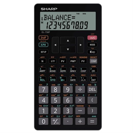 Calculatrice financière et scientifique EL-738FC