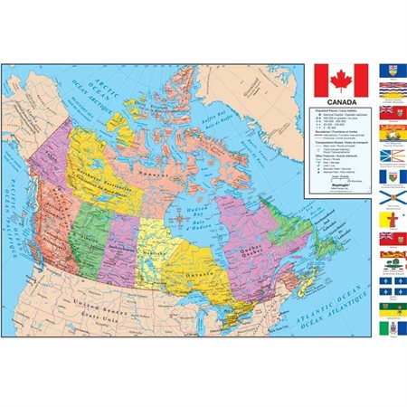 Carte géopolitique du Canada