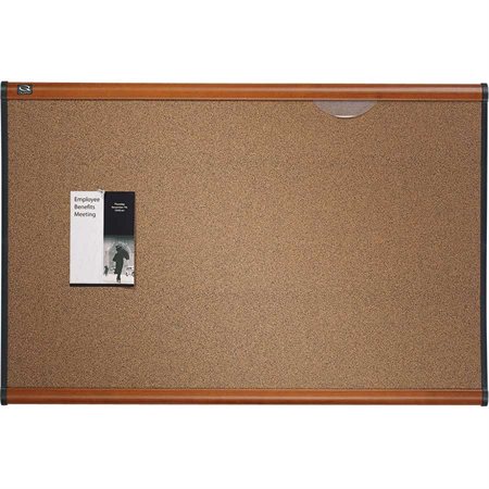 Tableau en liège Prestige® Cadre cerisier 36 x 24 po