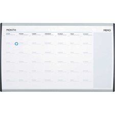 Tableau pour cloison Arc™ Calendrier magnétique effaçable à sec 30 x 18 po