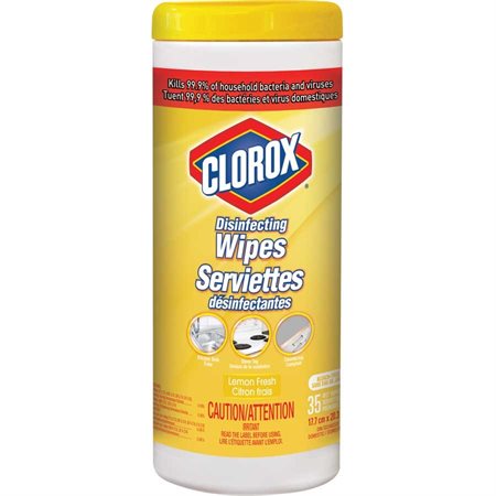 Lingettes désinfectantes Clorox® citron (35)