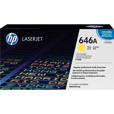 Cartouche de toner HP 646A jaune