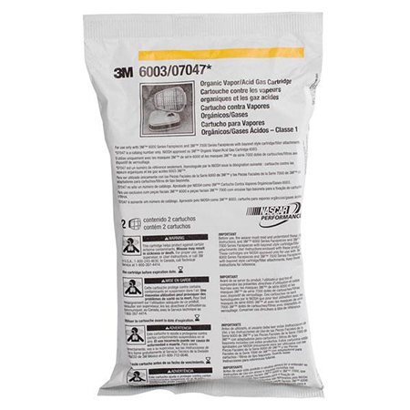 Trousse de protection des voies respiratoires 6000 Cartouches de remplacement (2) vapeur organique / gaz acides