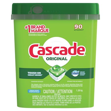 Détergent lave-vaiselle Cascade 2-in-1 Action Pacs® Paquet de 90 parfum frais