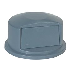 Contenant rond à déchets Brute® Couvercle bombé gris