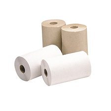 Rouleaux d’essuie-mains Triomphe. 8” x 205'. Mandrin de 2,1". Boîte de 24. Kraft