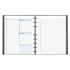 Planificateur quotidien perpétuel NotePro® 9-1 / 4 x 7-1 / 4" - 192 pages anglais