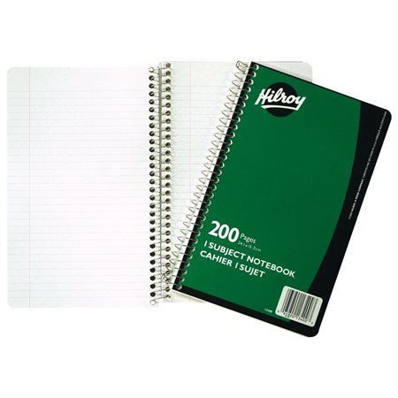 Cahier de notes spirale vert Clé en or