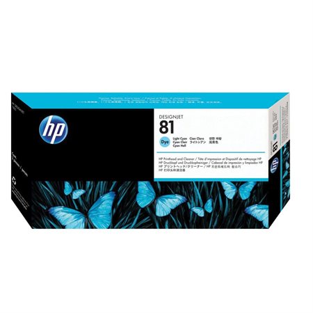 Têtes d'impression HP 81 cyan pâle