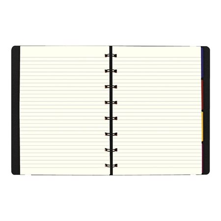 Cahier de notes rechargeable Filofax® A5, 8-1 / 4 x 5-3 / 4" noir