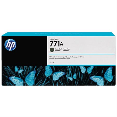 Cartouche jet d'encre HP 771A noir mat