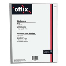 Pochettes pour dossiers Offix® transparent