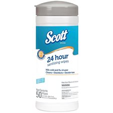 Lingettes humides désinfectantes 24 heures