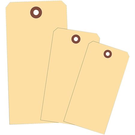 Étiquettes d'expédition en papier manille 3 3 / 4 x 1 7 / 8"