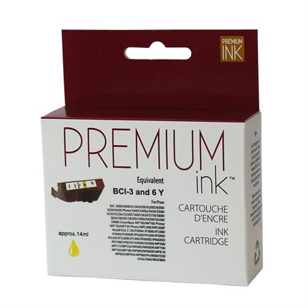 Cartouche jet d'encre compatible (Alternative à BCI-3) jaune