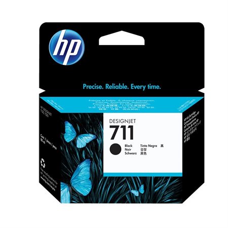 Cartouche jet d’encre HP 711 longue durée, 80 ml noir