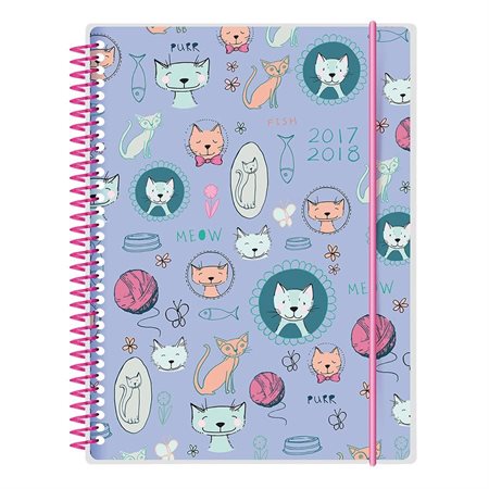 Agenda académique hebdomadaire chatons