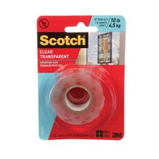 Ruban de montage transparent Scotch® Pour intérieur, jusqu'à 2 lb.