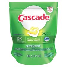Détergent lave-vaiselle Cascade 2-in-1 Action Pacs® Paquet de 25 citron