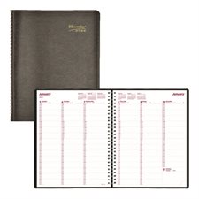Agenda hebdomadaire (2026) noir