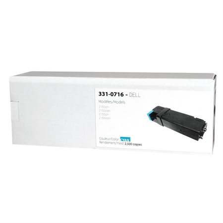 Cartouche de toner compatible (Alternative à Dell 2150 / 2155) cyan