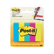 Signets Post-It® 5 blocs de 100 signets couleurs vives