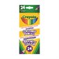 Crayons à colorier en bois Crayola® Boîte de 24 avec taille-crayon