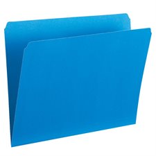 Chemises à dossier de couleur Format lettre bleu