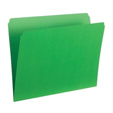Chemises à dossier de couleur Format lettre vert