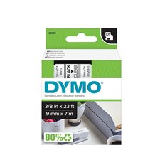 Cartouches D1 pour étiqueteuses Dymo® 9 mm x 7 m noir sur clair