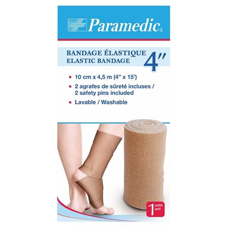 Bandage élastique 4" x 15 pi.