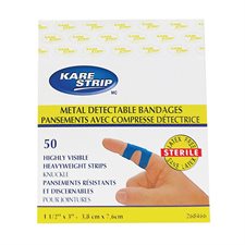 Pansement avec compresse détectrice Kare Strip™ pour bout de doigt 1-3 / 4 x 2-7 / 8"