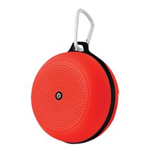 Haut-parleur sport sans fil avec mousqueton rouge