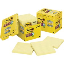 67512SSCPC SS NOTE 4X4 LINED 12 / PK YELLO