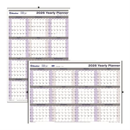 Calendrier mural annuel Net Zero Carbon (2026)