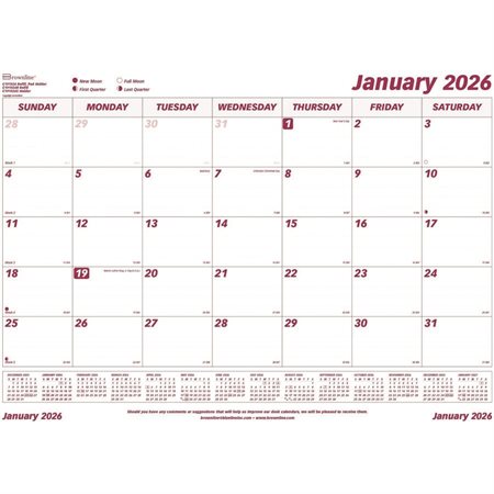 Calendrier sous-main mensuel (2025)