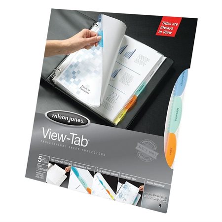 55114 VIEW TAB SHEET PROTECTORS 5-TAB