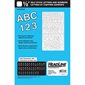 Lettres et chiffres en vinyle Geosign Chiffres blancs, lettres majuscules et minuscules 12 mm (1 / 2")