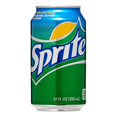 Boissons gazéifiées 355 ml. Sprite