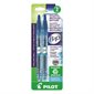 Stylos à bille roulante rétractable B2P Paquet de 2 bleu