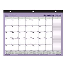 Calendrier sous-main mensuel (2025) 11 x 8-1 / 2 po anglais