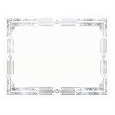 Certificat Gatsby Argent et blanc