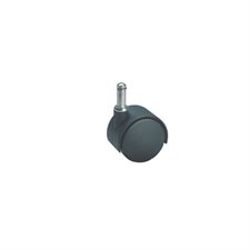 Roulette jumelée Pour tapis, noir. 2 po.