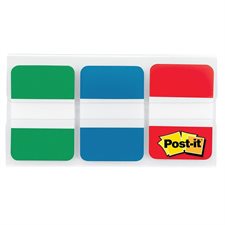 Onglets durables Post-it® Pleine couleur rouge, bleu, vert