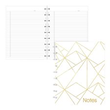 Cahier de notes MiracleBind ™ collection or blanc