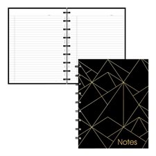 Cahier de notes MiracleBind ™ collection or noir